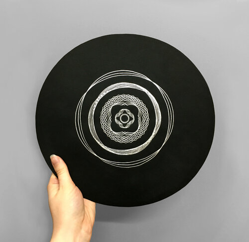 Kirikane Guilloché v.1 by Kate Ive, Drawing for Sale on Singulart