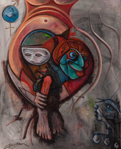 La Mascarade de l’Âme de Doré Grandjean, Pintura a la venta en Singulart