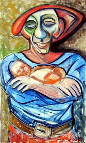 Picasso smiles van Doré Grandjean, Schilderij te koop op Singulart