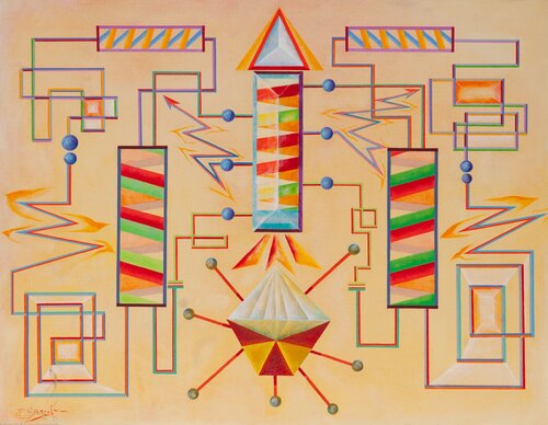 Factory di Doré Grandjean, Pittura in vendita su Singulart