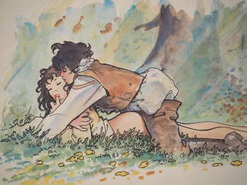 Eté Indien : Moment intime van Milo Manara, Afdruk te koop op Singulart