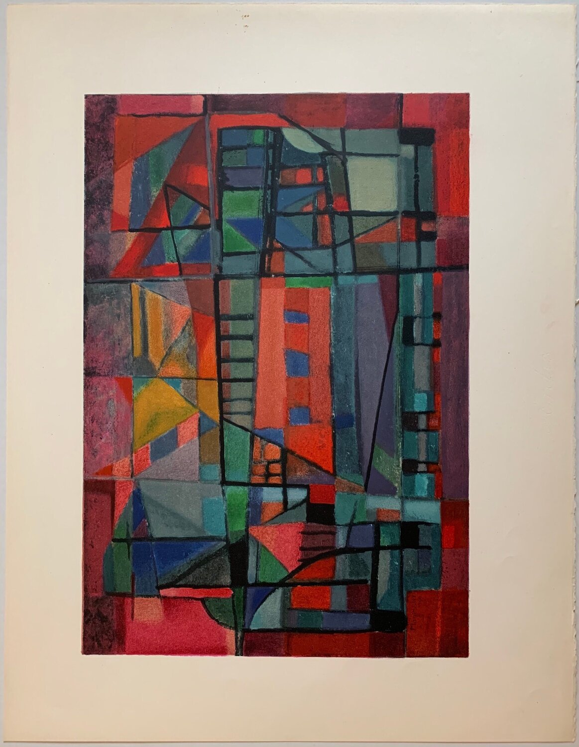 Construction de L'Arche, 1946  Alfred Manessier Stampa in vendita