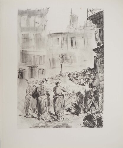 La Commune de Paris : une barricade by Édouard Manet, Print for Sale on Singulart