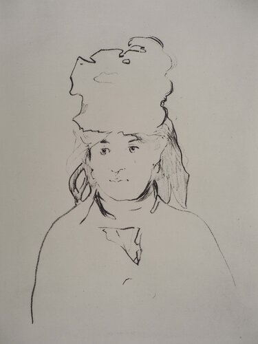 Portrait de Berthe Morisot par Édouard Manet, Édition en vente sur Singulart