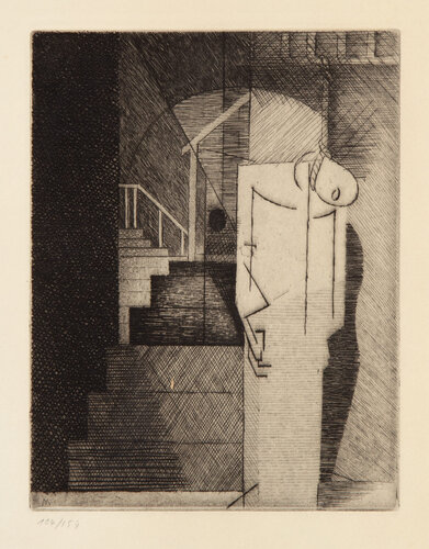 La Mort de Nerval, pl. 10 di Louis Marcoussis, Stampa in vendita su Singulart