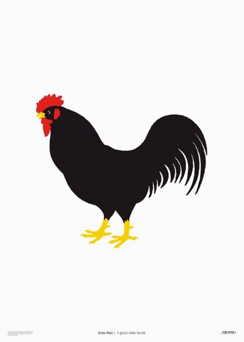 Rooster - The Fable Game by Enzo Mari, Print for Sale on Singulart