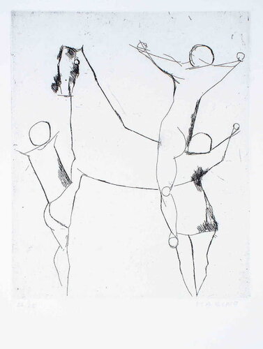 Composition by Marino Marini, 인쇄 for Sale on Singulart