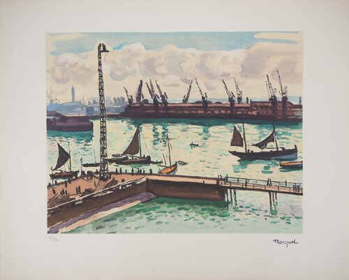 Normandie, le Havre, Lithographie signée by Albert Marquet, Print for Sale on Singulart