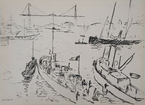 TR 46 - Les Navires von Albert Marquet, Druck kaufen auf Singulart