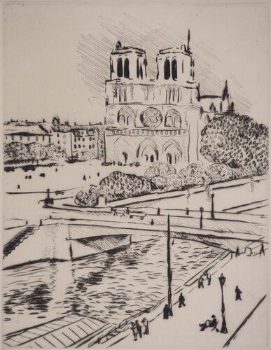Notre-Dame, Gravure originale van Albert Marquet, Afdruk te koop op Singulart