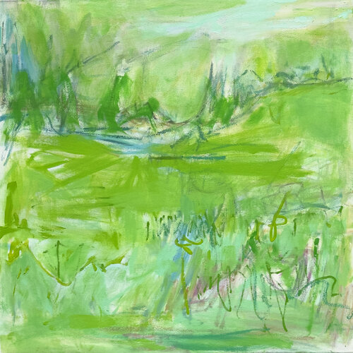 Village Green di Trixie Pitts, Pittura in vendita su Singulart