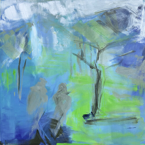 Hiking to Mt. Yotei by Trixie Pitts, Painting for Sale on Singulart