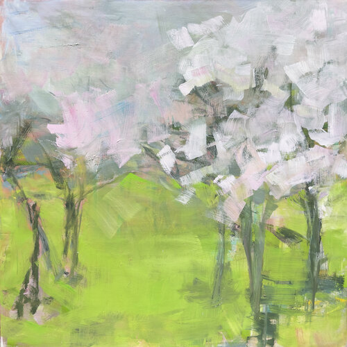 Blooming Sakura van Trixie Pitts, Schilderij te koop op Singulart