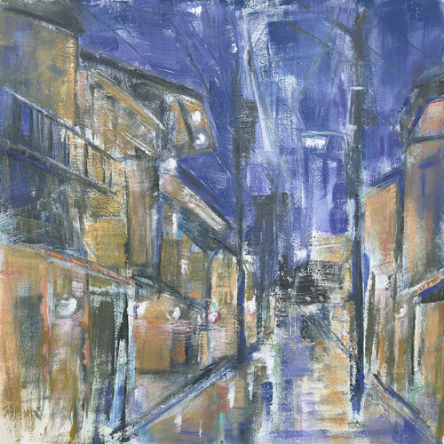 Rainy Night by Trixie Pitts, Painting for Sale on Singulart
