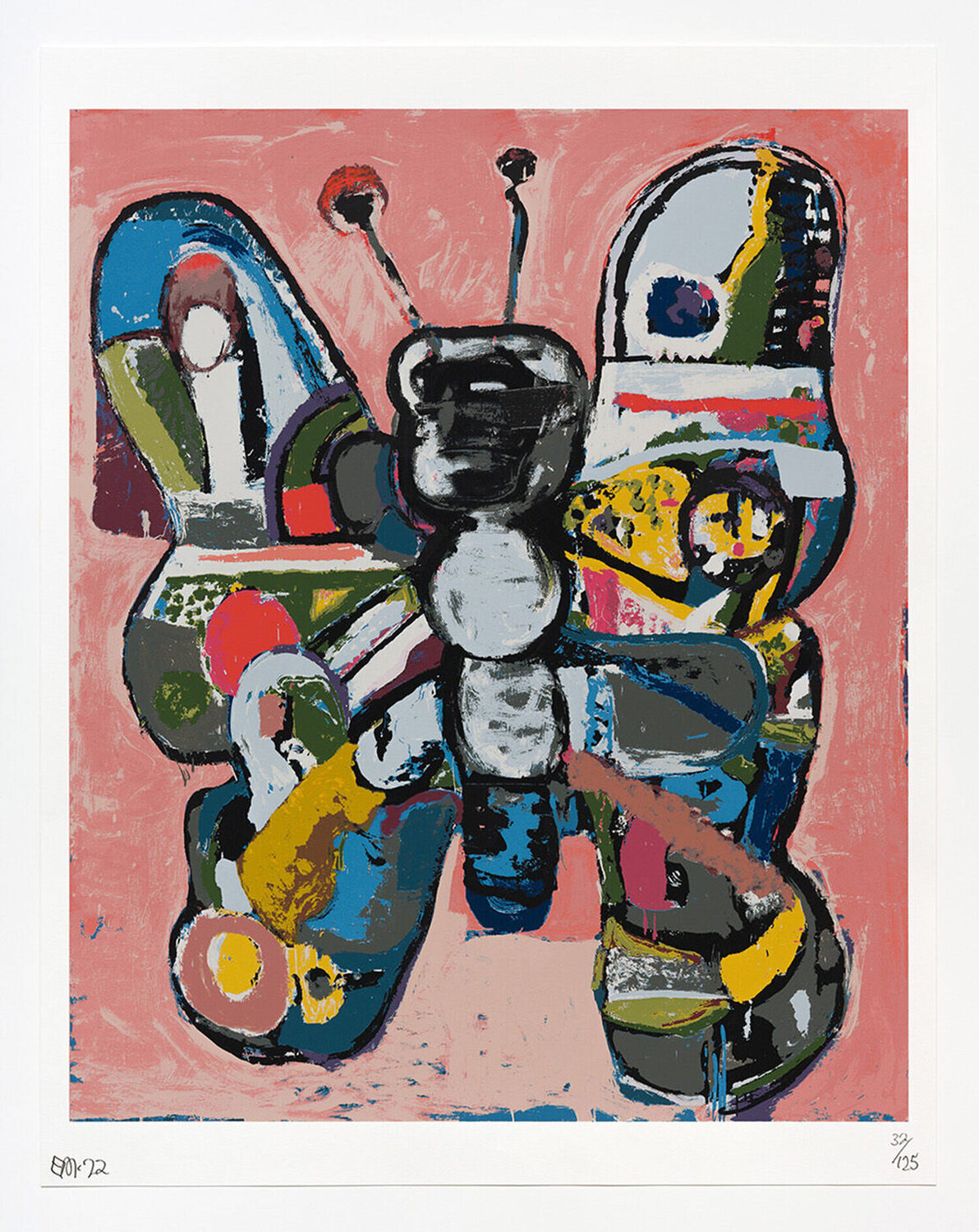 Untitled (Butterfly) GBPF Eddie Martinez Stampa in vendita
