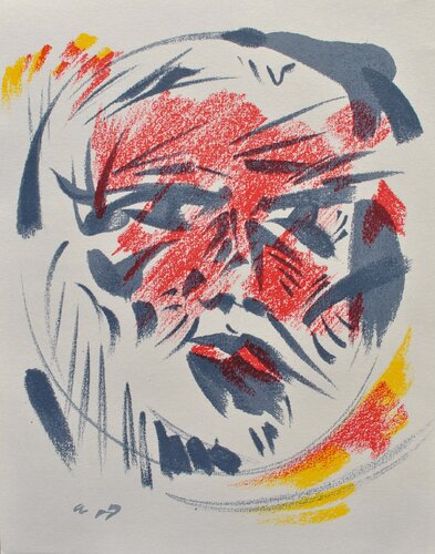 Visage végétal, Lithographie Originale, 1963 by André Masson, Print for Sale on Singulart