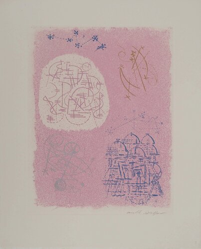La cité cosmique des seins, Gravure originale signée by André Masson, Print for Sale on Singulart