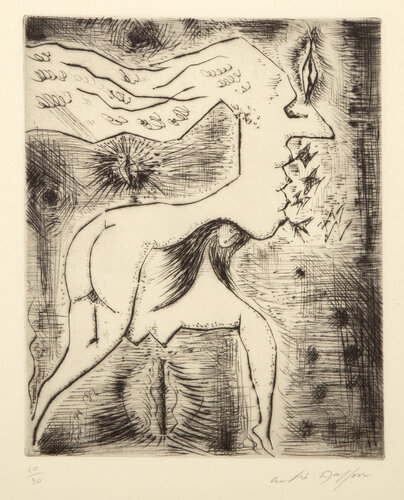 Deux femmes en une van André Masson, Afdruk te koop op Singulart