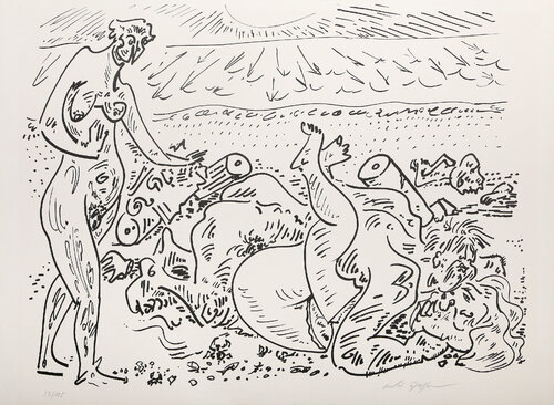 Beach Scene by André Masson, Print for Sale on Singulart