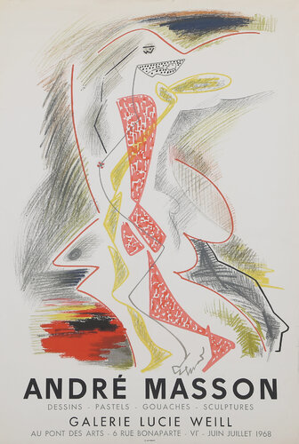 Exhibition at Galerie Lucie Weill by André Masson, Print for Sale on Singulart