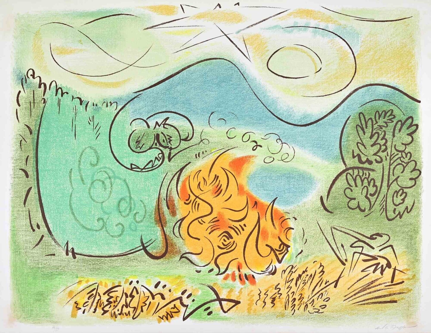Le Titan André Masson Afdruk te koop