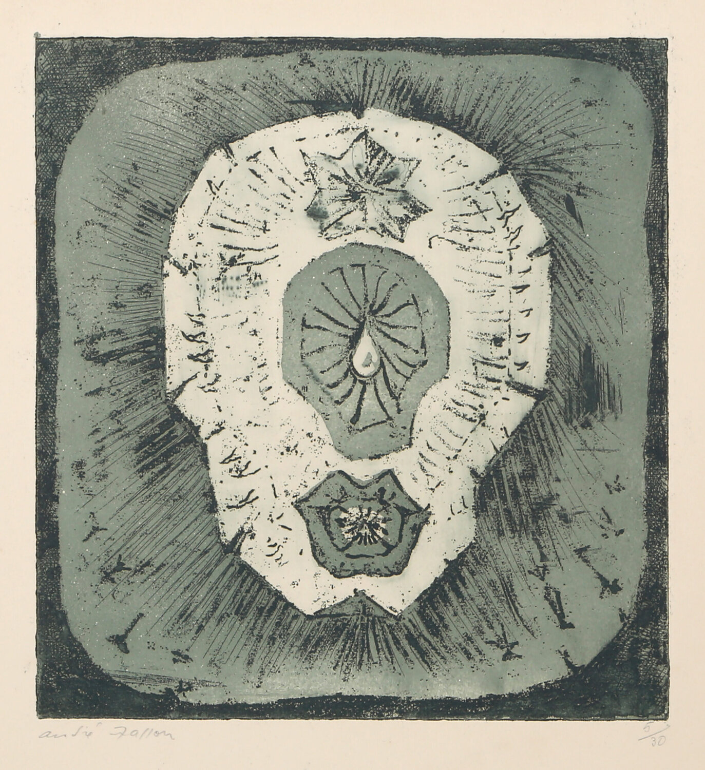 Embleme André Masson Print for sale