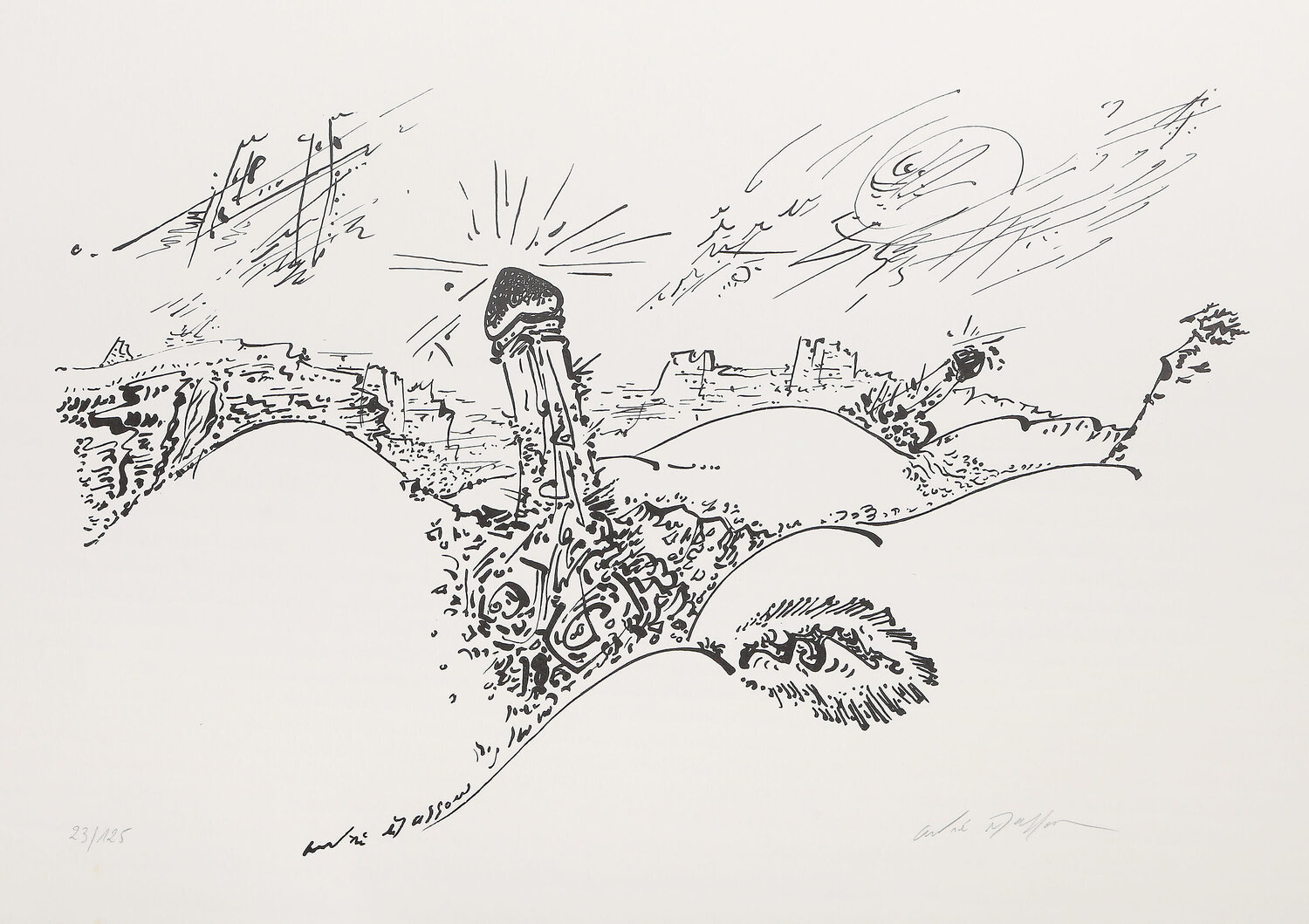 Hills and Valleys André Masson Stampa in vendita