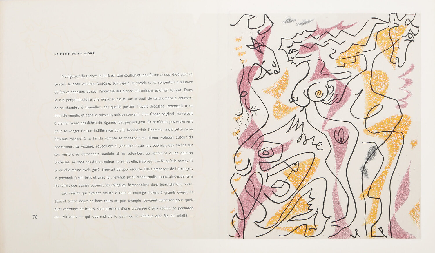 Feuilles Épaisses André Masson Stampa in vendita
