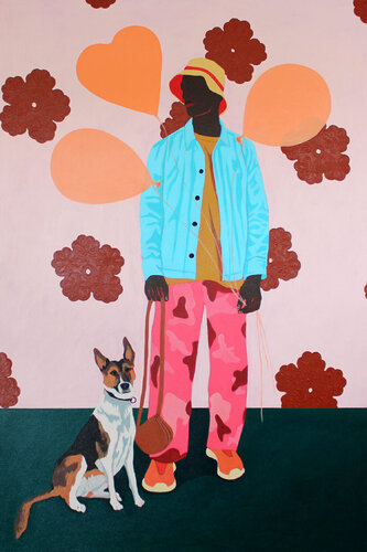 Murindi the guard van Tafadzwa Masudi, Schilderij te koop op Singulart