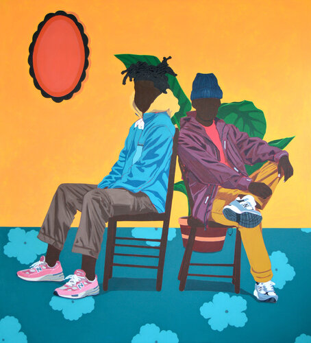 Maborangoma Rude Boys van Tafadzwa Masudi, Schilderij te koop op Singulart