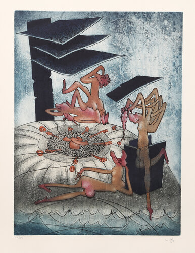La Danse de la Mort  - Planche 6 (298) van Roberto Matta, Afdruk te koop op Singulart