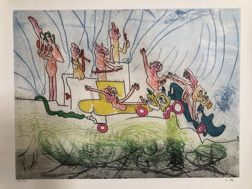 Les Oh Tomobiles - image II van Roberto Matta, Afdruk te koop op Singulart