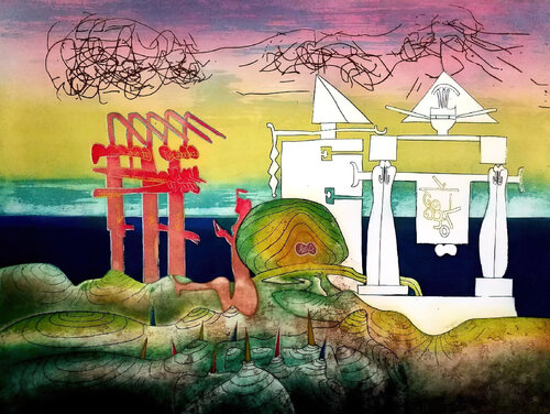L'ARC OBSCUR DES HEURES, 8 PM von Roberto Matta, Druck kaufen auf Singulart