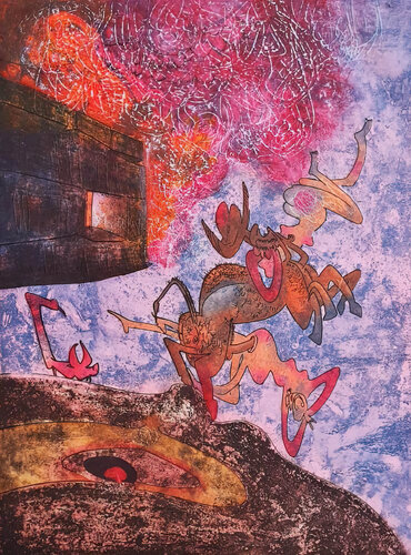 HOM'MERE (CHAOSMOS), PLANCHA 3 van Roberto Matta, Afdruk te koop op Singulart