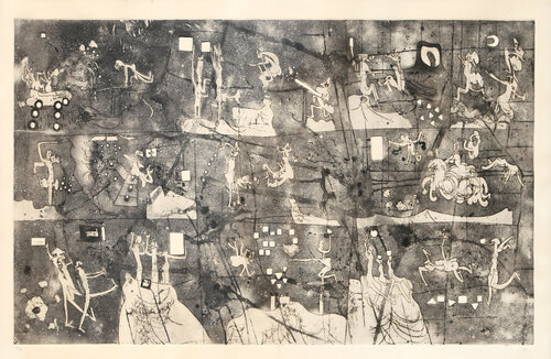 La Une a L'h Pile (Head to Head) von Roberto Matta, Druck kaufen auf Singulart