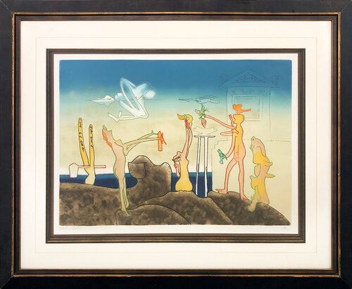 12am (from the L´Arc Obscur Des Heurs suite), signed aquatint etching van Roberto Matta, Afdruk te koop op Singulart