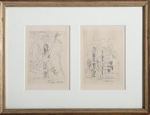 Les Manifestes du Surrealisme Diptych by Roberto Matta, 인쇄 for Sale on Singulart