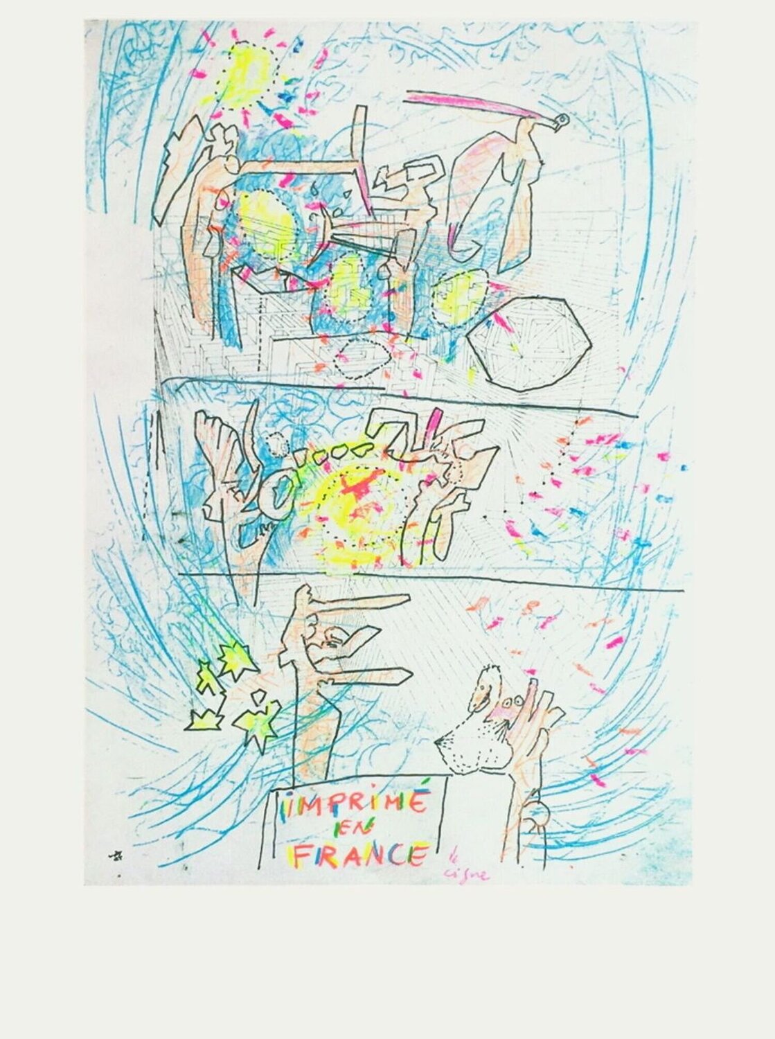 Imprimé en France Roberto Matta Druck zu verkaufen
