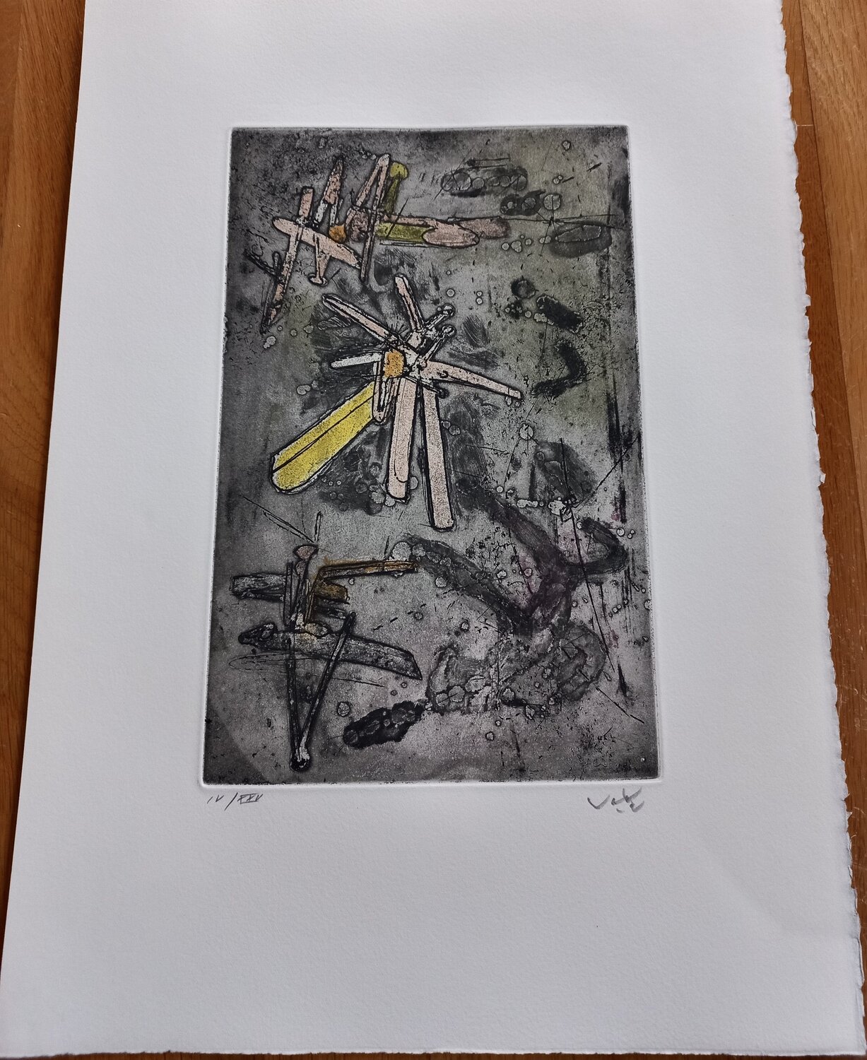Droites Liberees plate IX Roberto Matta Print for sale