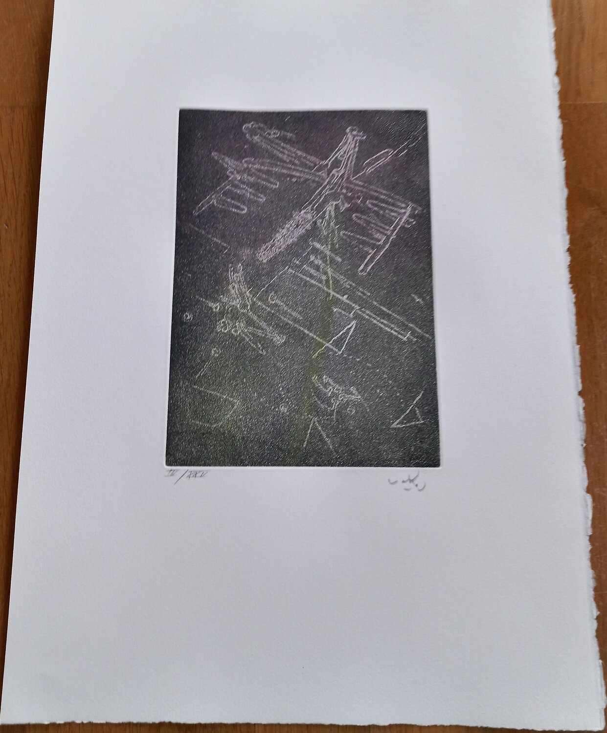 Droites Liberees plate IV Roberto Matta Stampa in vendita