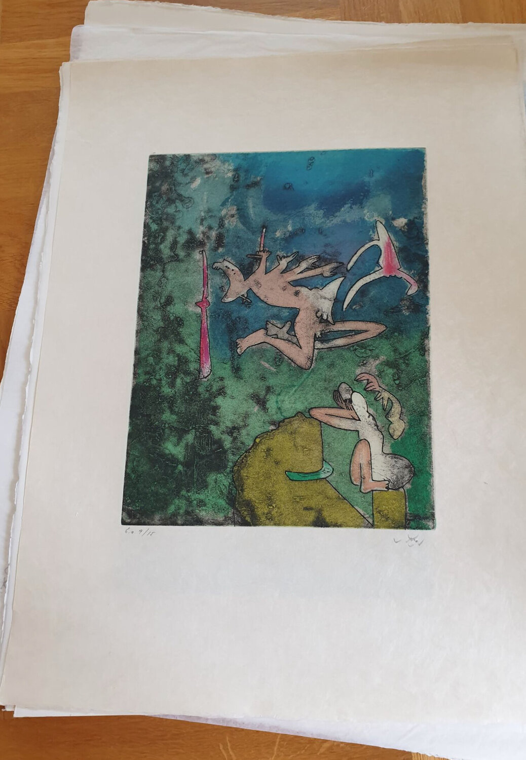 Centre Noeds - Plate I Roberto Matta Print for sale