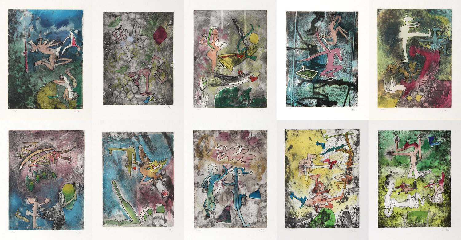 Centre Noeuds Portfolio Roberto Matta Stampa in vendita