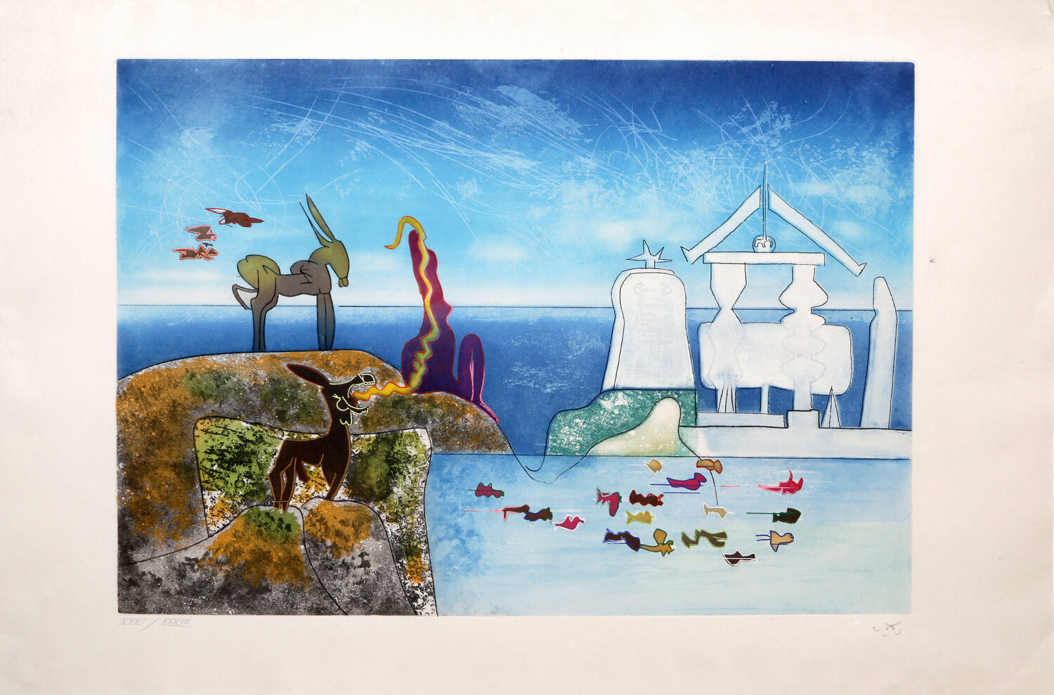8 AM from L'Arc Obscure des Heures Roberto Matta Stampa in vendita