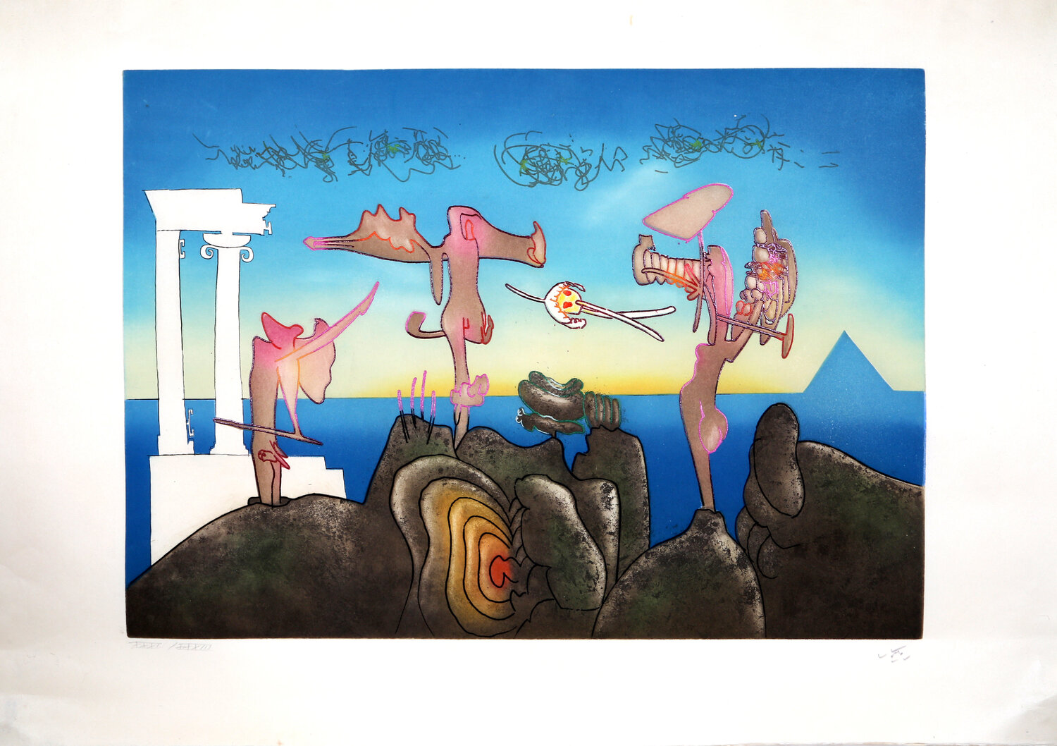 5 AM from L'Arc Obscure des Heures Roberto Matta Stampa in vendita
