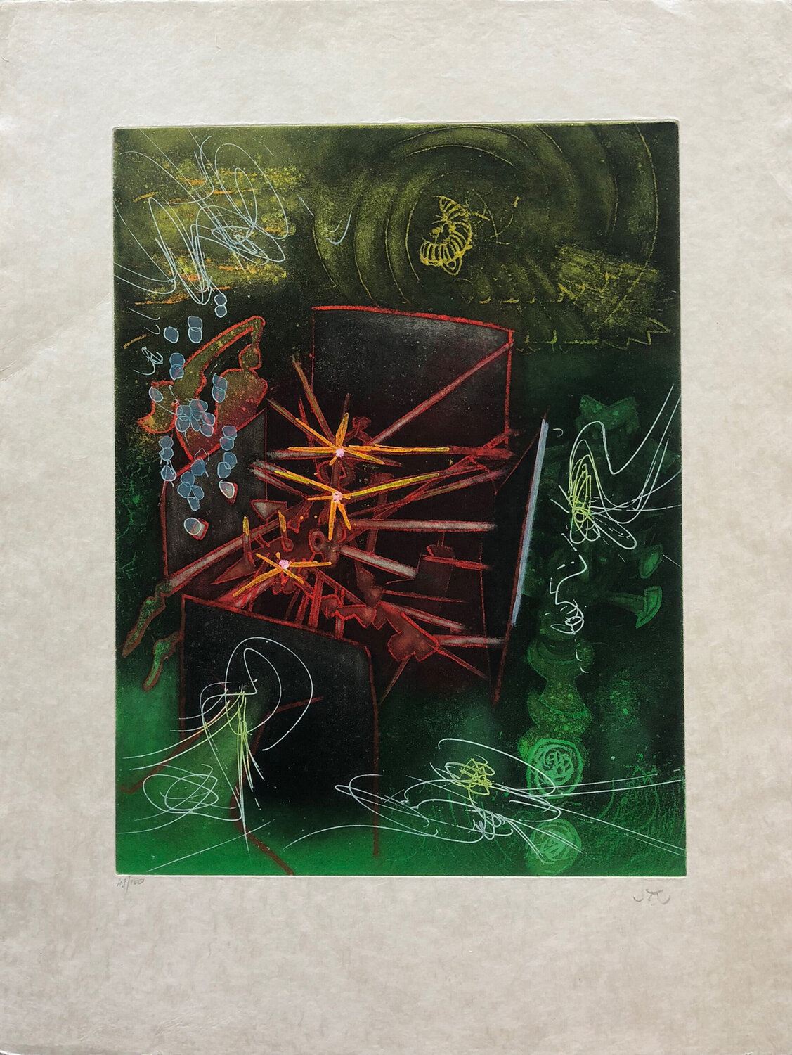 Je Suis Entact from Une Saison en Enfer Roberto Matta Afdruk te koop