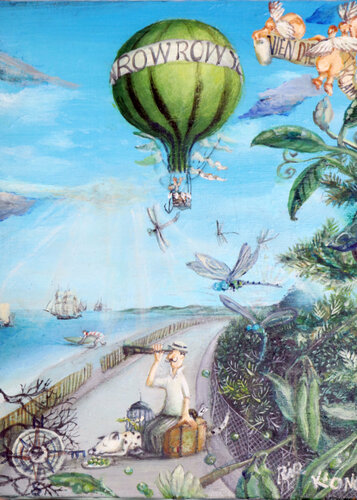 Vien dietro a me, e lascia dir le genti von Rie Kono, Malerei kaufen auf Singulart