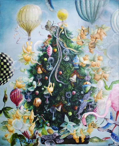 Start preparing for happiness di Rie Kono, Pittura in vendita su Singulart