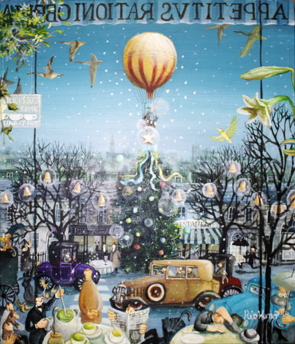 To use, or not to use the umbrella von Rie Kono, Malerei kaufen auf Singulart