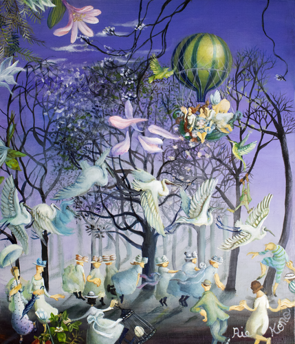 Spring is coming van Rie Kono, Schilderij te koop op Singulart