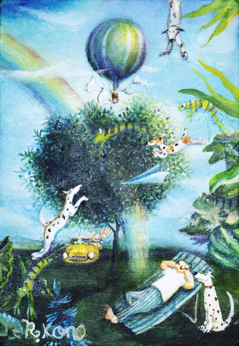Holiday di Rie Kono, Pittura in vendita su Singulart